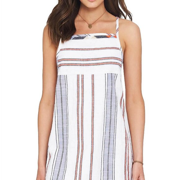 TIGERLILY San Marcos Cotton Stripe Mini Apron Dress RRP$110 - Picture 7 of 16